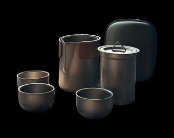 Portable Titanium Tea Set