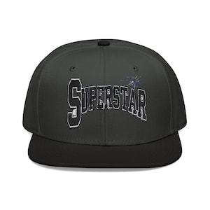 Gorra Superstar Snapback, gorra bordada moderna, accesorio urbano, regalo para él, gorra de béisbol ajustable, sombreros de moda