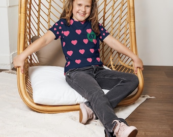 Valentine's Day Edition Gen Z Bold Six Seven Kids T-Shirt