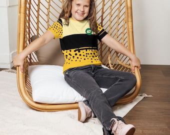 Wild Jungle Print Gen Z Bold Six Seven Kinder T-Shirt