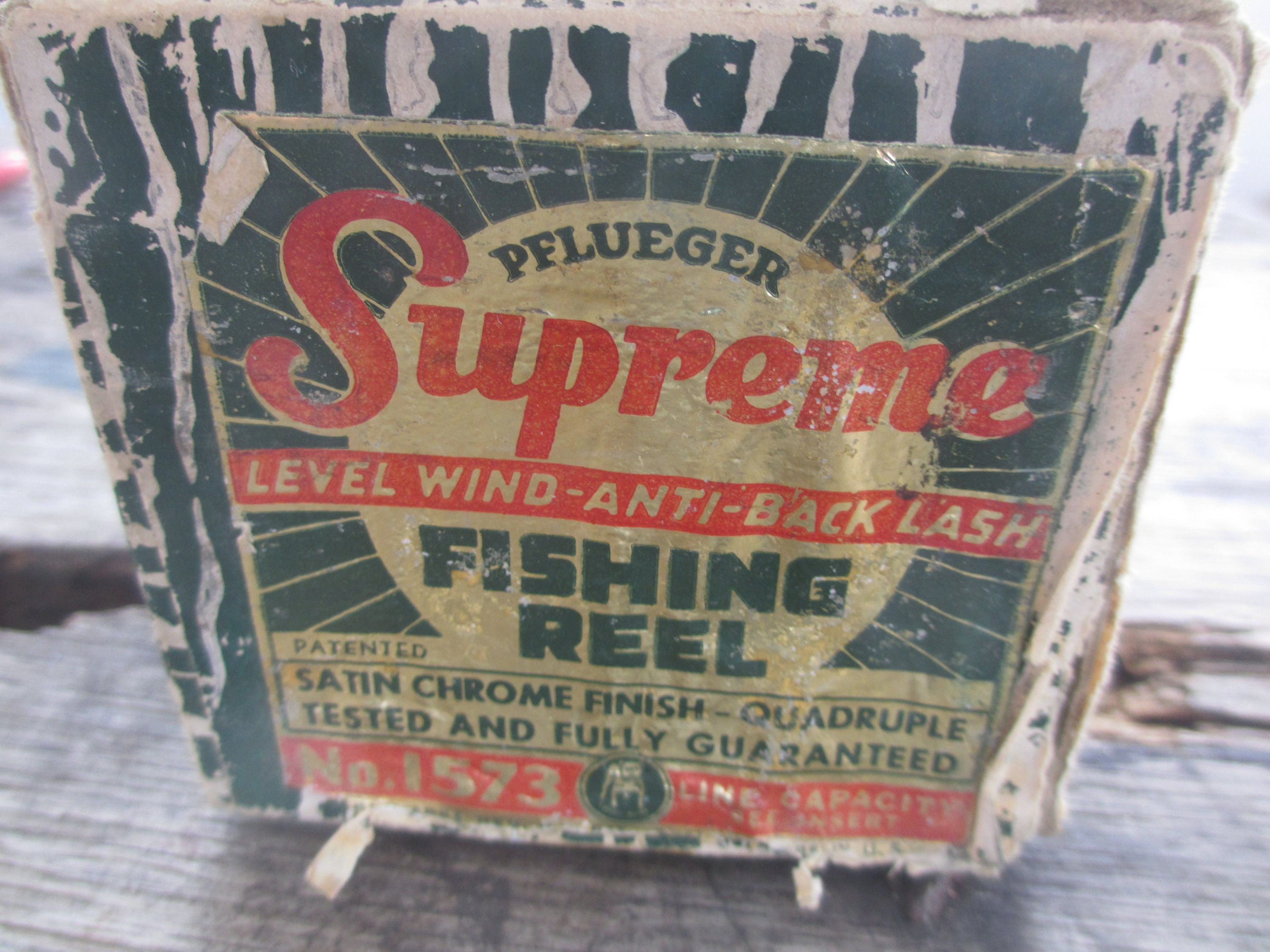 Vintage Fishing Reel Pflueger Supreme Level Wind Reel/ Box/bag/tags -  Hong  Kong