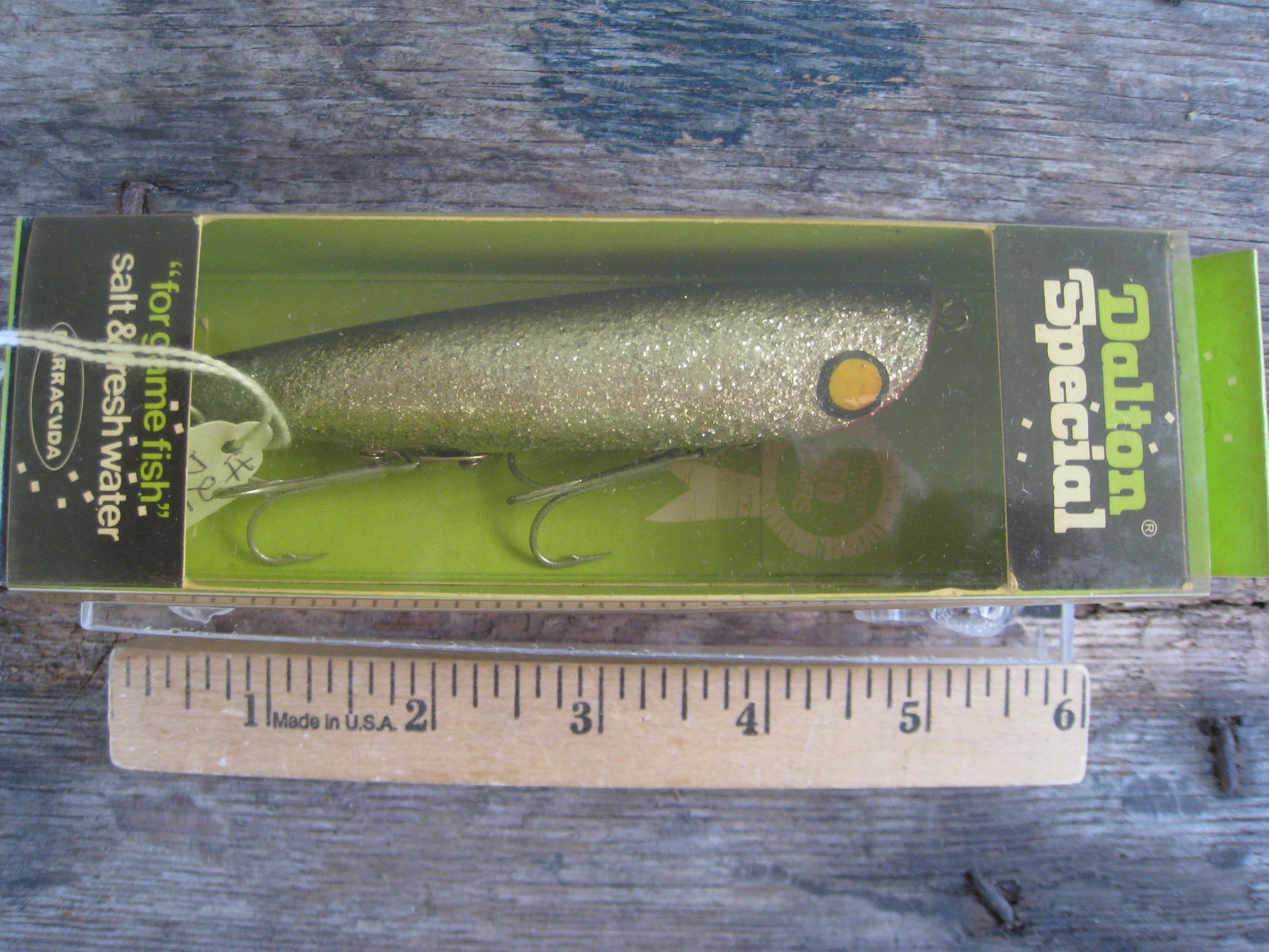 dalton special vintage fishing lure Vintage Fishing Lures / Vintage Barracuda Bait Co Dalton Special/box 3/3/4  Inch #3