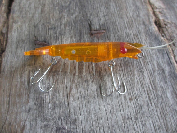 Vintage Fishing Lures/ Manning's Tasty Shrimp/ New Unused. Glow