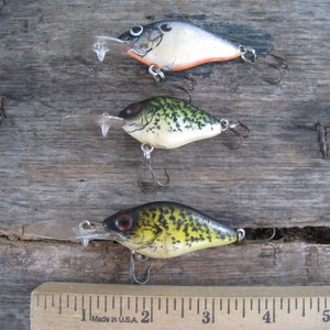 Vintage Fishing Lures / Lazy Ike/ Natural Ike's All Three Deep Divers - Etsy