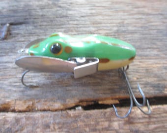 Vintage Leboeuf Creeper Frog Antique Fishing Lure - Etsy