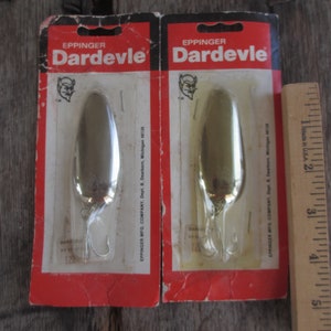 Vintage Eppinger Dardevle, 1oz Red Devle Copper fishing spoon #17396