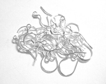 4pcs 925 Sterling Silver Earring Hooks - Sterling Ear Wires - Sterling Earring Hooks - Wholesale Ear Hooks Sterling Hooks