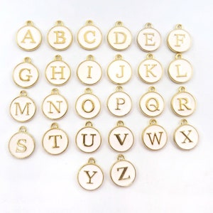 26pcs Alphabet Charms - Letter Charms - Initial Charms - Resin Pendants