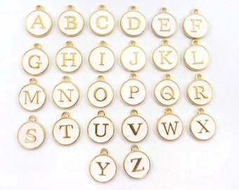 26pcs Alphabet Charms - Letter Charms - Initial Charms - Resin Pendants