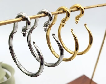 2pcs DIY Ear Hangers - 4mm Spiral Gauges - Ear Stretchers - Ear Weights
