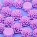 4pcs / 50pcs Purple Cabochons - Light Purple Flowers Resin Mum Dahlia 16mm - Flower Cabochons - Wholesale Jewelry Supplies Chrysanthemum