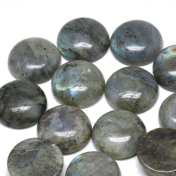 10pcs Wholesale Natural Labradorite Cabochons Spectrolite 6mm 8mm 10mm 12mm 14mm 16mm 18mm 20mm Gemstone Stone Round Smooth Half Dome