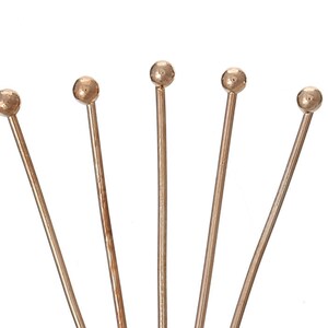 thumbnail image 2 of 100 Gunmetal Plated Eyepins – 21 Gauge (0.71mm) With Eye Loop – Bedazzlinbeads Findings 2 of 6