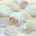 25pcs Opal Moonstone Cabochons - 12mm White Scale Findings - Flat Back Round Cabochon - Nautical Jewelry Supply Wholesale Mermaid Charm