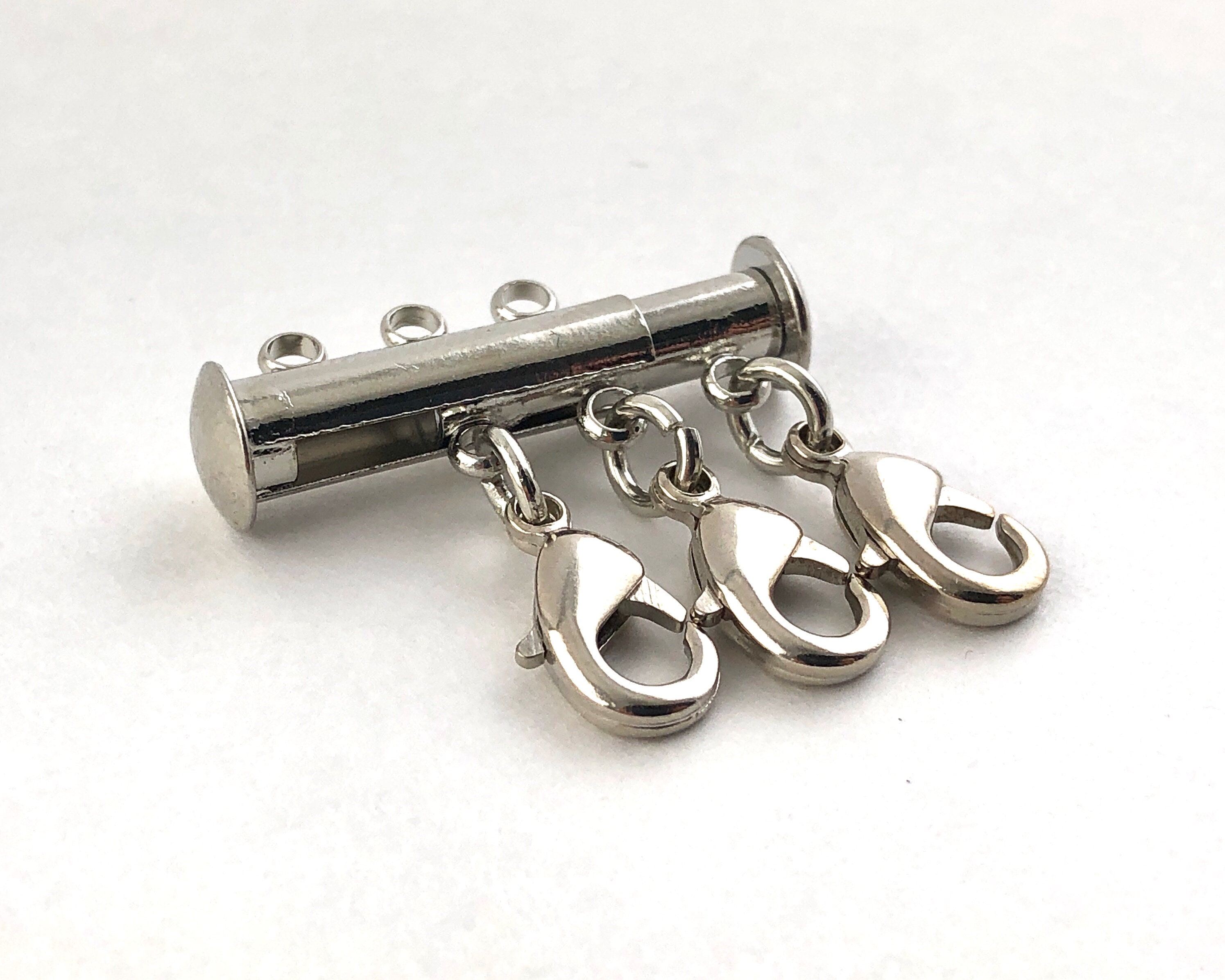 2 chiusure per collana a strati, chiusure magnetiche per collana separatore di collane magnetiche per sovrapporre più fili chiusura per bracciale a più strati oro