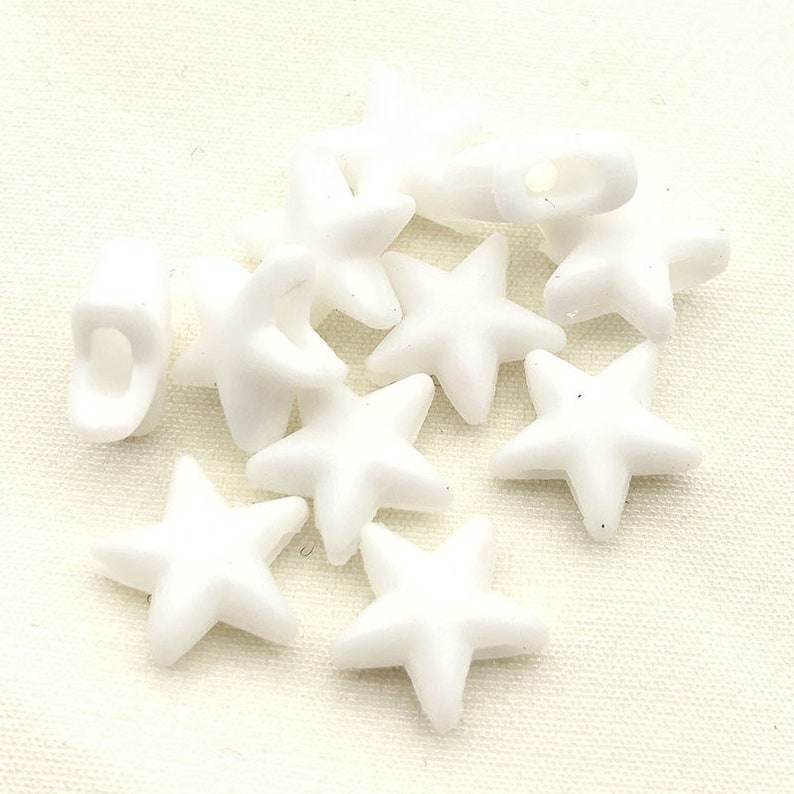 100pcs Elastic Cord Lock Adjusters DIY Face Mask Supplies Band Toggle Stopper Fastener Buckle For Adjustable Mask Rope Tightener White Star