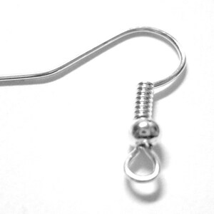 1800pcs Wholesale Hypoallergenic Ear Wires Nickel Free Earring Hooks Silver Earring Hooks Bulk Ball Coil Fish French S Ear Hooks image 3