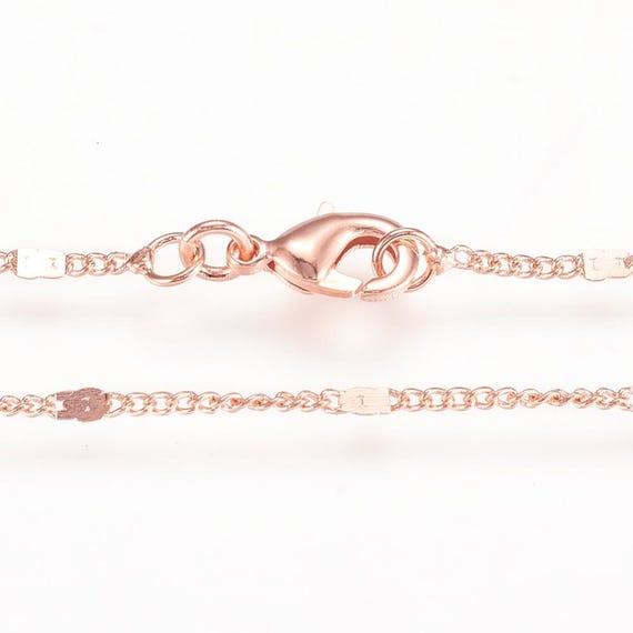 5pcs 18 Inch Rose Gold Necklace Chain 