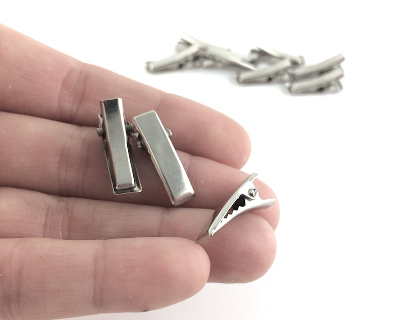 2pcs / 10pcs Small 20mm Alligator Hair Clips Single Prong Etsy