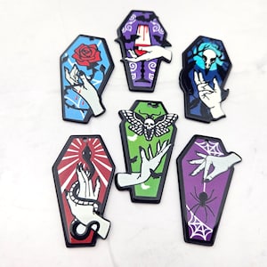 4pcs Coffin Charm - Spooky Charms - Halloween Charms - Coffin Pendant - Witchy Charms
