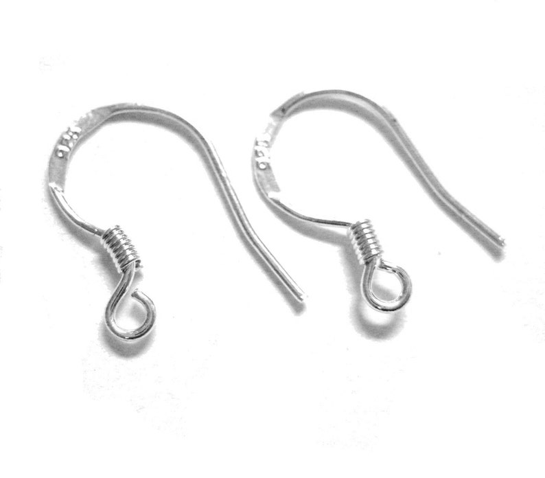 4pcs 925 Sterling Silver Earring Hooks Sterling Ear Wires Sterling Earring Hooks Wholesale Ear Hooks Sterling Hooks image 3