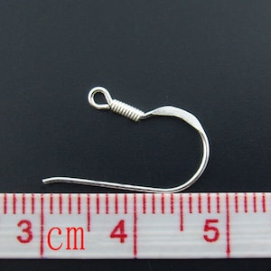 4pcs 925 Sterling Silver Earring Hooks Sterling Ear Wires Sterling Earring Hooks Wholesale Ear Hooks Sterling Hooks image 2