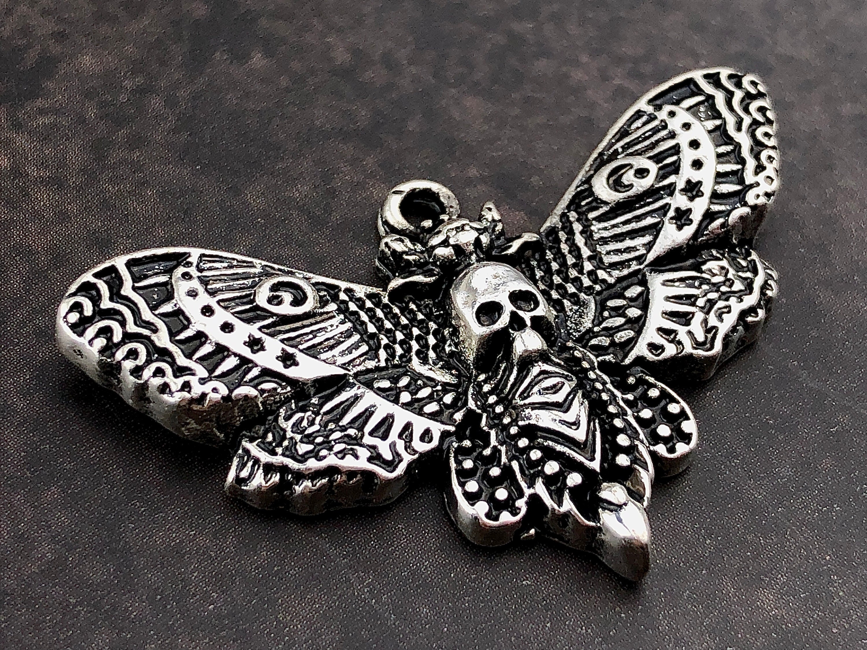 1pcs/4pcs Gold Luna Moth Pendant Metal Charms Insect Charm Witchy Charms  Wicca Pagan Pendant 