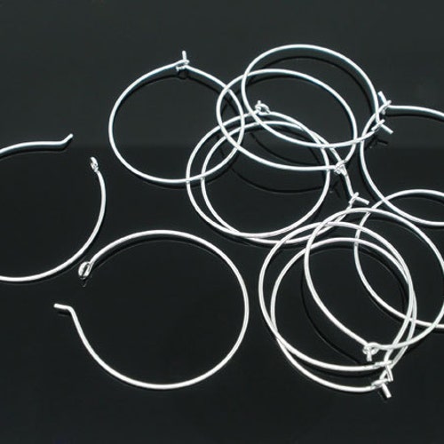 100pcs Wholesale Silver Hoop Earring Findings Ear Hook Bulk Etsy