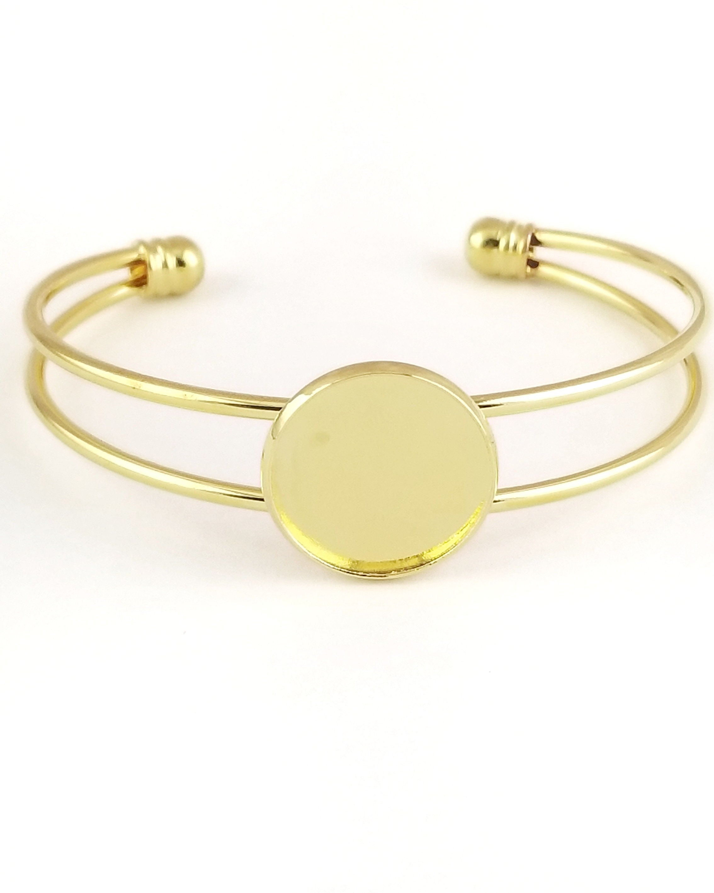 Plat rond transparent acrylique simple bracelet/plateau d'affichage de  bracelet en gros pour création de bijoux 