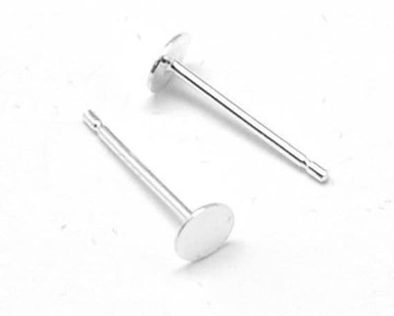 Sterling Silver Earring Posts Jewelry Making - 20pcs 100% 925