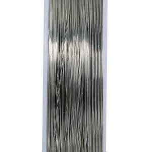 98ft Wholesale Silver Wire .4mm Dia 26 Gauge Beading Round Wire Thread Cord 2 Rolls Approx 15M/Roll Bulk Jewelry Supply Nickel Free image 1