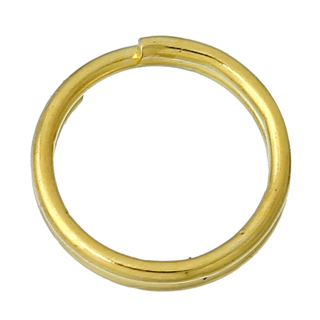 300pcs 7mm Gold Jump Rings Gold Split Ring Findings Wholesale DIY