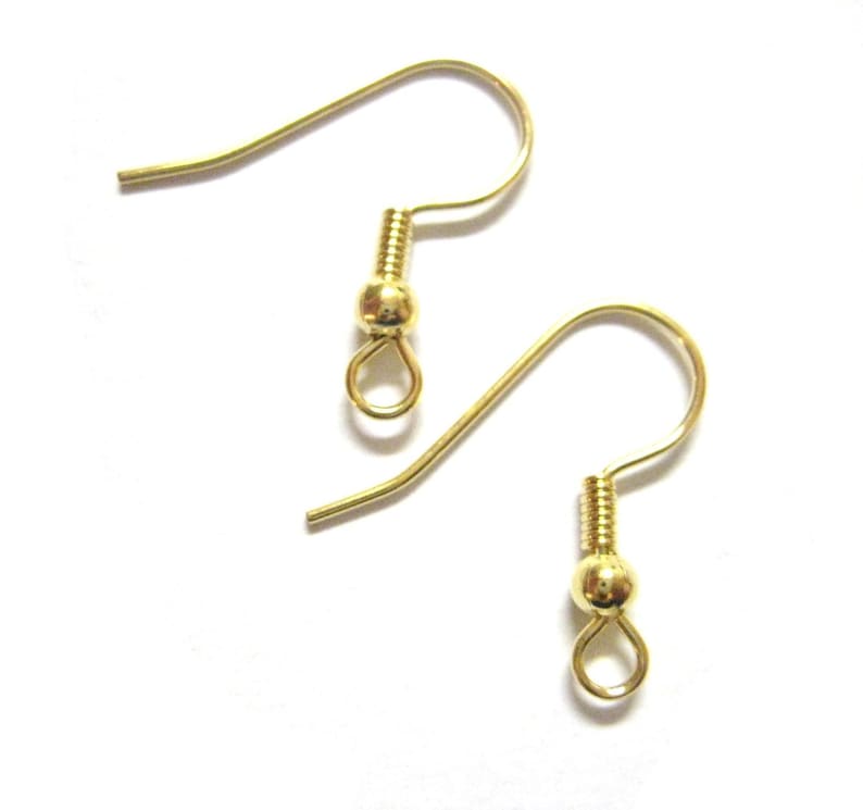 270pcs Wholesale Gold Earring Hooks Gold Plated Ear Wires French Hooks Earring Component Findings Gold Ear Hook Bulk Lot Earwire image 2