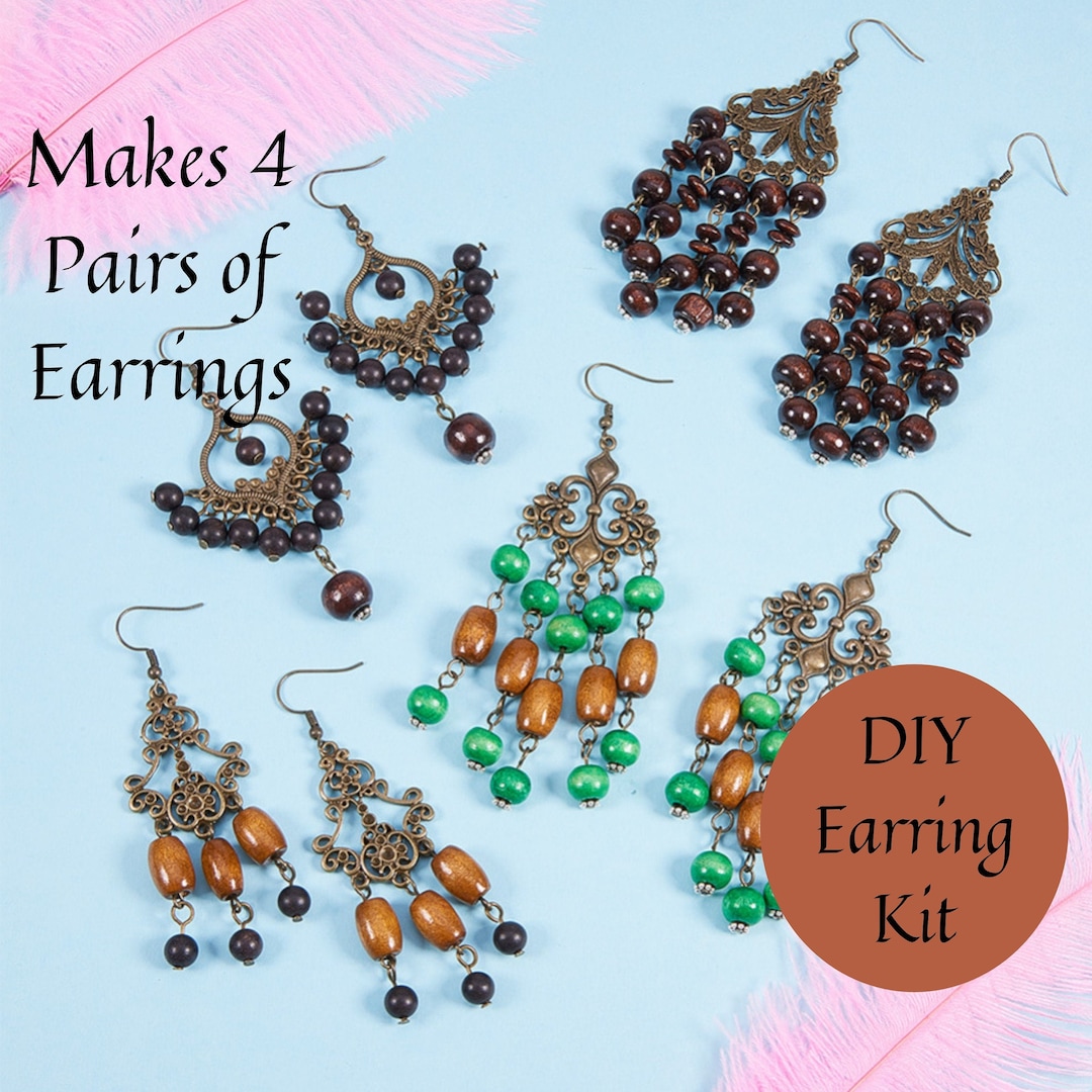 DIY Chandelier Earring Kit Do It Yourself Jewelry Kit Jewelry Making Kit DIY Craft Kits Jewelry