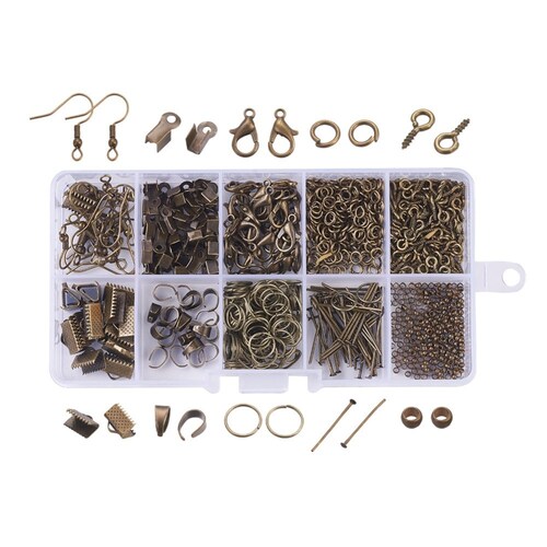 Bronze Jewelry Making Supplies Kit Jewelry Findings Starter Etsy