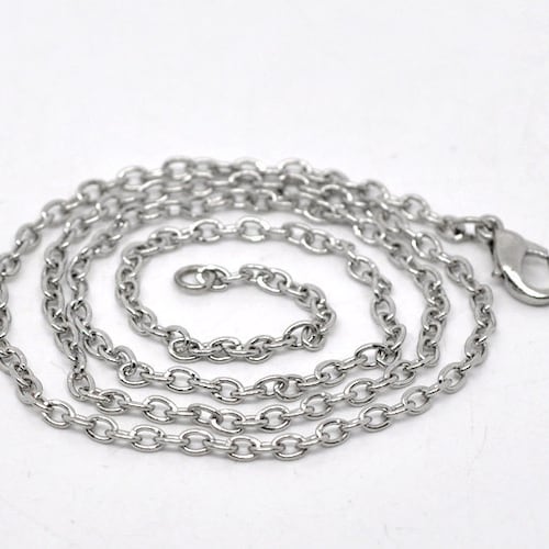 Wholesale Sale 10PCS 16"-30" Jewelry 925 Silver plated Beads Link Chain Necklace Wholesale Sale 10PCS 16"-30" Jewelry 925 Silver plated Beads Link Chain Necklace