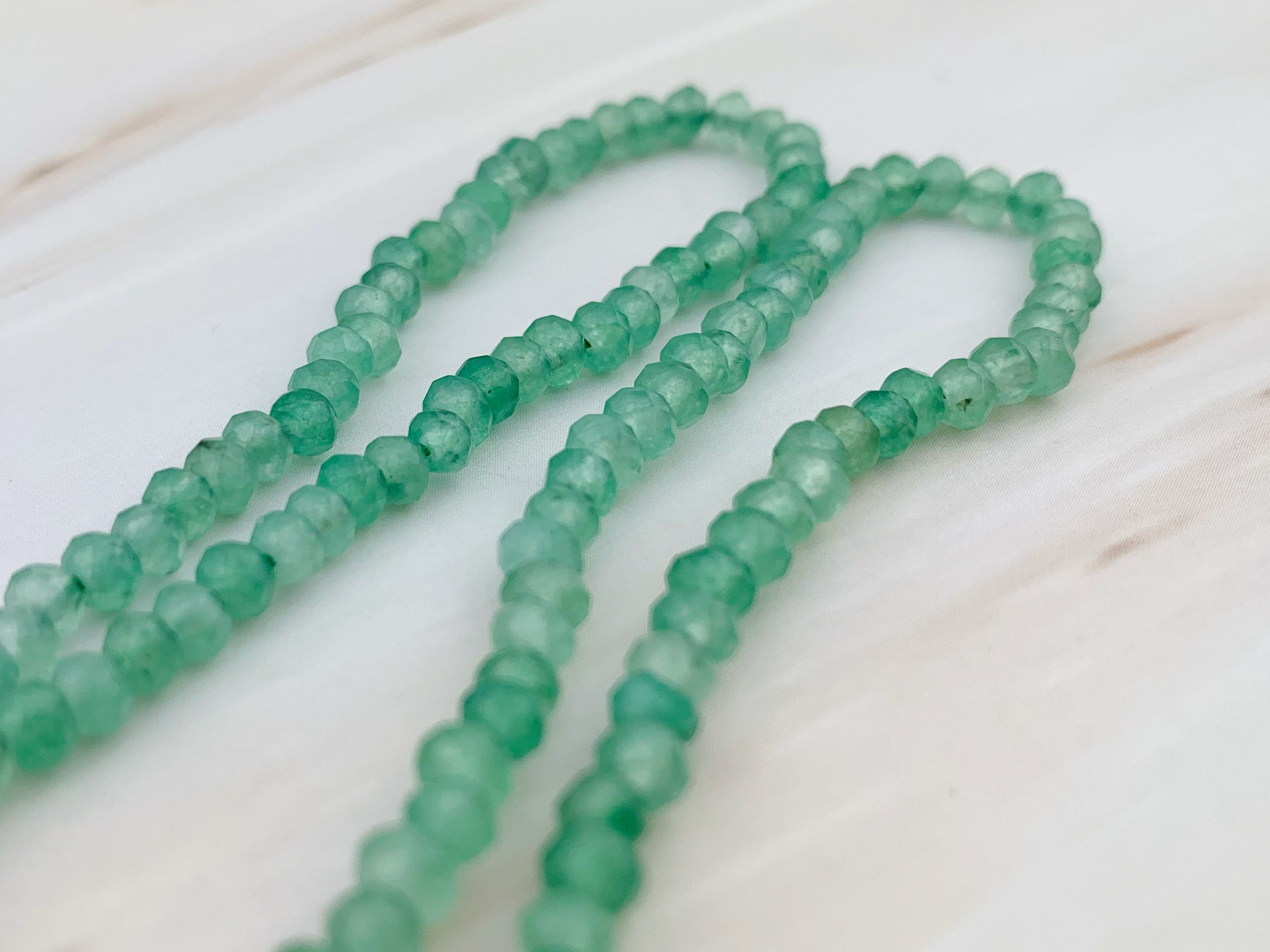 Perle Di Giada Acquamarina Blu Da 6 Mm, 8 Mm E 10 Mm, Perle Di - Foto 4