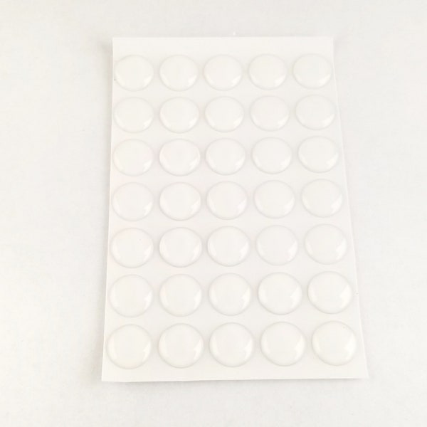 48pcs 12mm Clear Epoxy Stickers-1/2 inch Clear Epoxy Resin Dome Stickers-Wholesale Epoxy Stickers-Wholesale Jewelry Supply