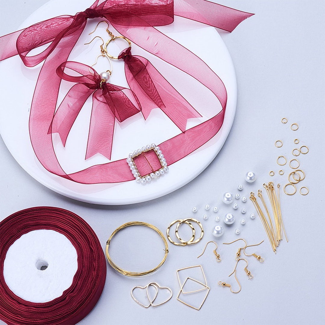 DIY Ribbon Jewelry Kit do It Yourself Jewelry Making Kit DIY Craft Kits
