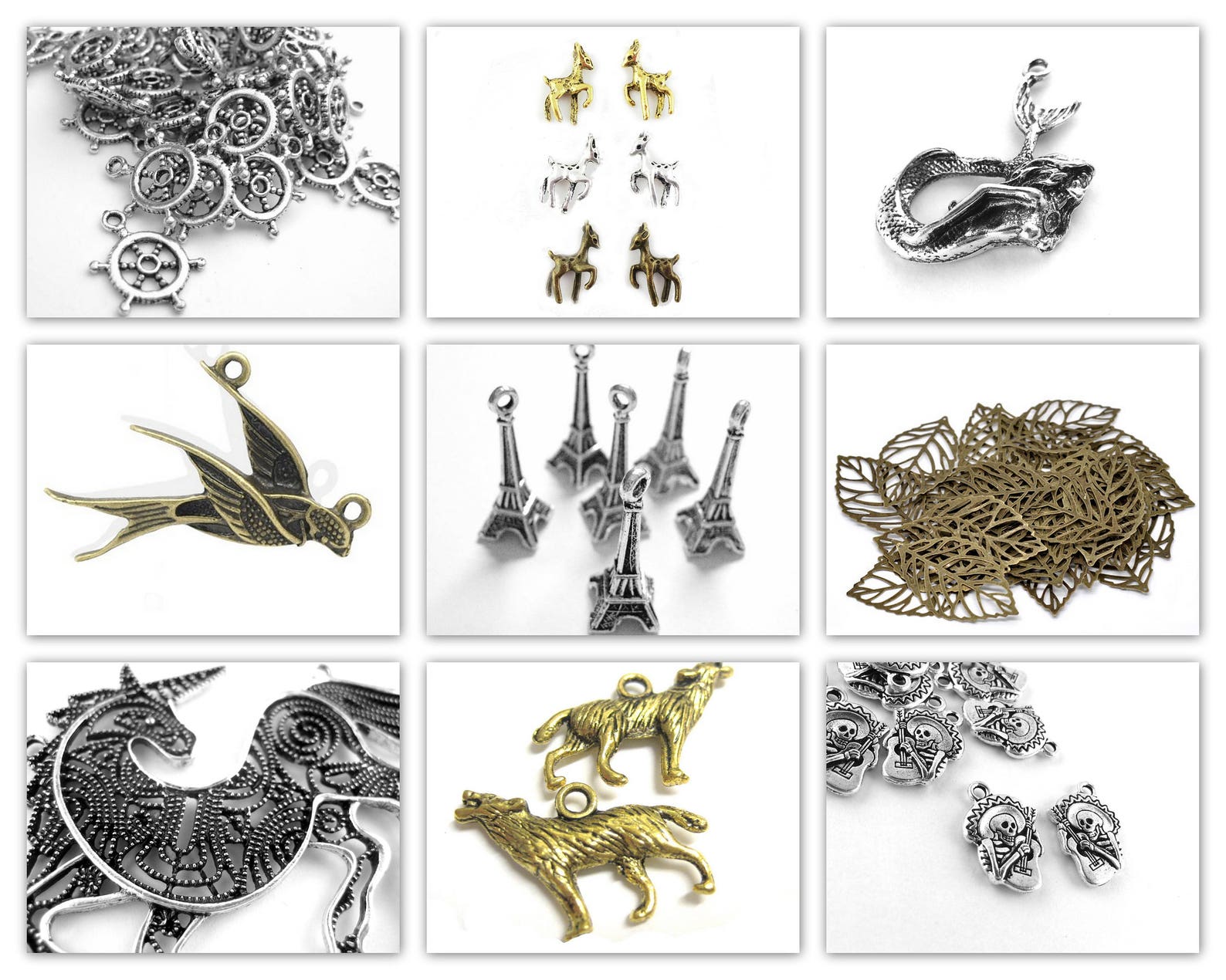 10pcs silver ballet shoe charm oxidized dance pendant ballet toe shoe pointe beads - nickel free flat diy embellishment