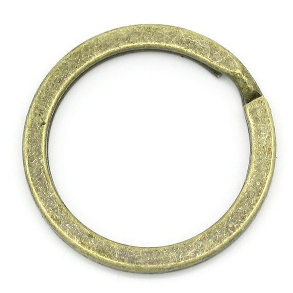 20pcs Wholesale Key Ring Keychain bronze Split Key Ring Brass