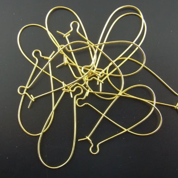 金メッキ腎臓耳ワイヤー：ニッケル＆鉛フリー（1.5インチ）
