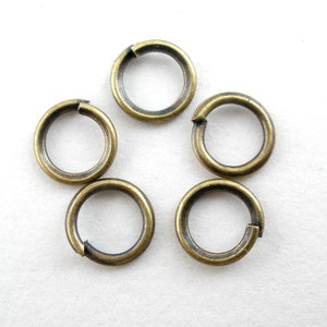 1200 Antique Bronze Jump Rings: Nickel Free Jewelry Supply (5mm, 21 Gauge)