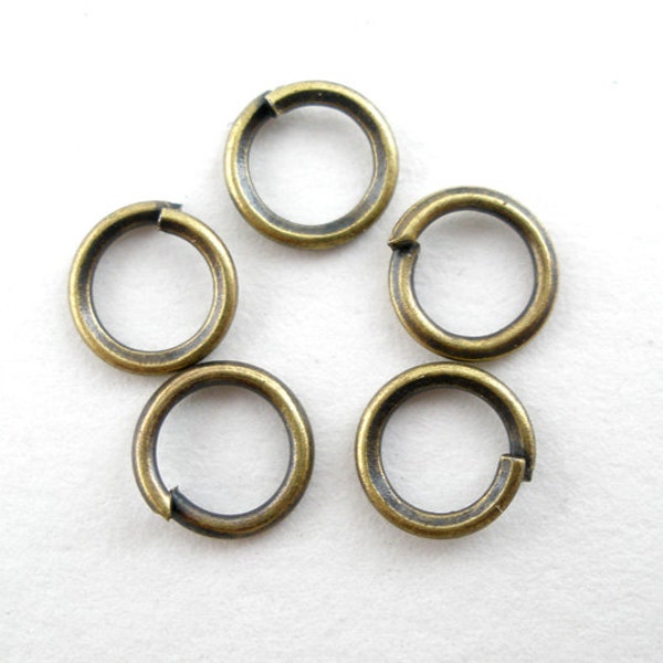 1200 5mm Jump Rings - Wholesale Bronze Jump Rings - Nickel Free Open Split Rings - 21 gauge - Bulk Lot Wholesale Jewelry Findings Supply