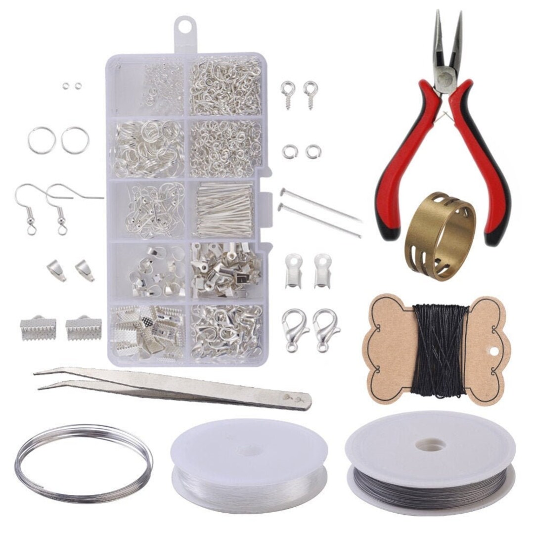 DIY Silver Jewelry Starter Kit Jewelry Making Kit Do It Yourself Craft