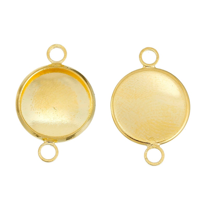 10pcs Gold 12mm Connector Wholesale Gold Connector Pendant Etsy
