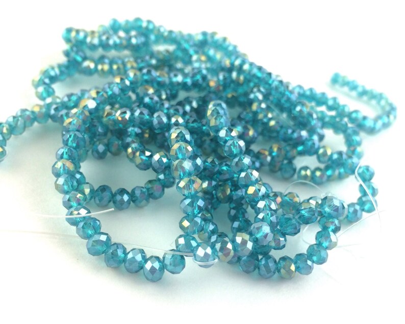 130pcs 4mm Teal Blue Beads Wholesale Beads Blue Crystal Etsy