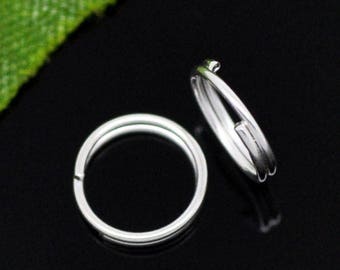 300pcs 7mm Wholesale Jump Rings -Silver Split Ring Jewelry Findings Nickel Free Double Necklace Loop Small Connector Moonlight Supplies