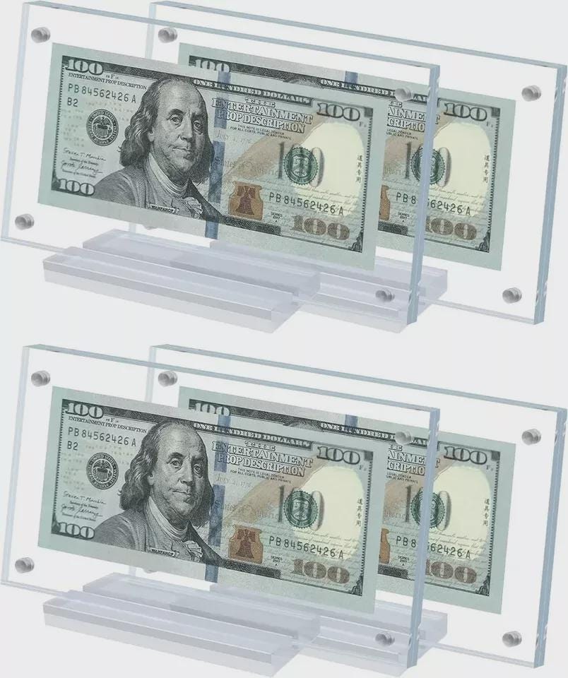 Dollar bill frame - Etsy 日本