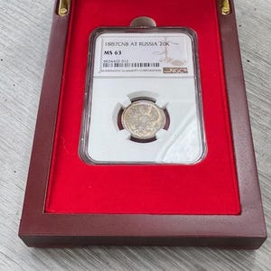 NGC Slab-vitrine voor muntenopslag Handgemaakte houten muntautomaat